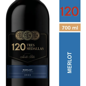 Vino Santa Rita 120 3 Medallas Merlot 700 cc